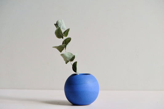 Small Blue Moon Vase
