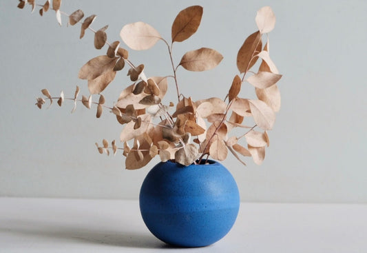 Medium Blue Moon Vase