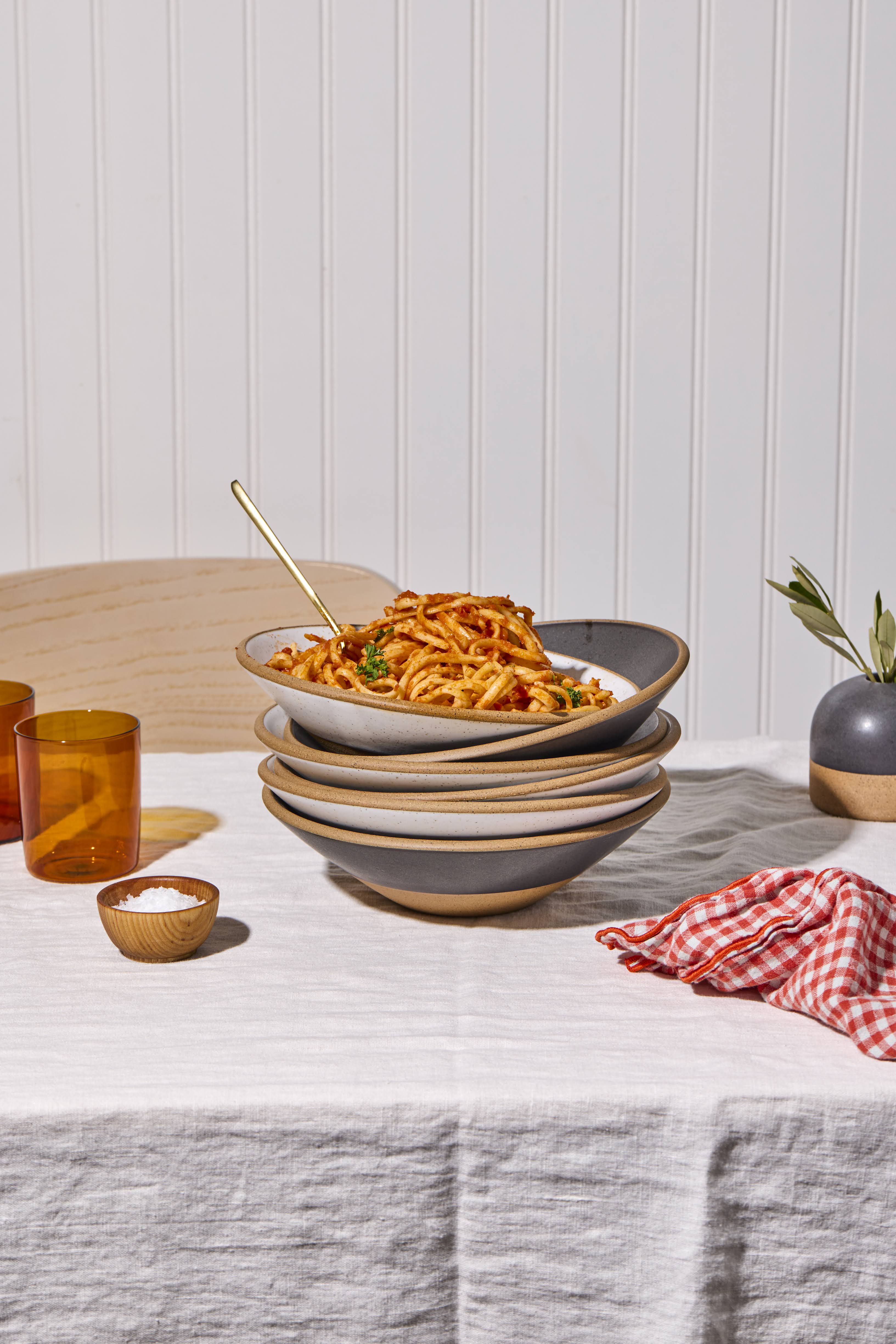 Portland Pasta Bowl | Wide, Shallow Bowl | Wolf Ceramics