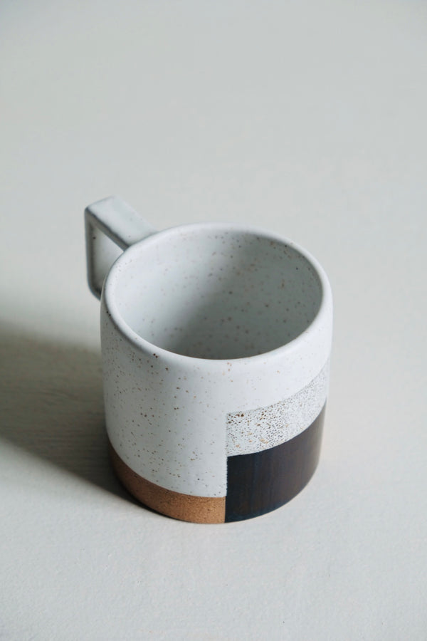 Geometric Black Sand Mug