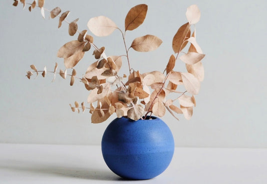 Medium Blue Moon Vase