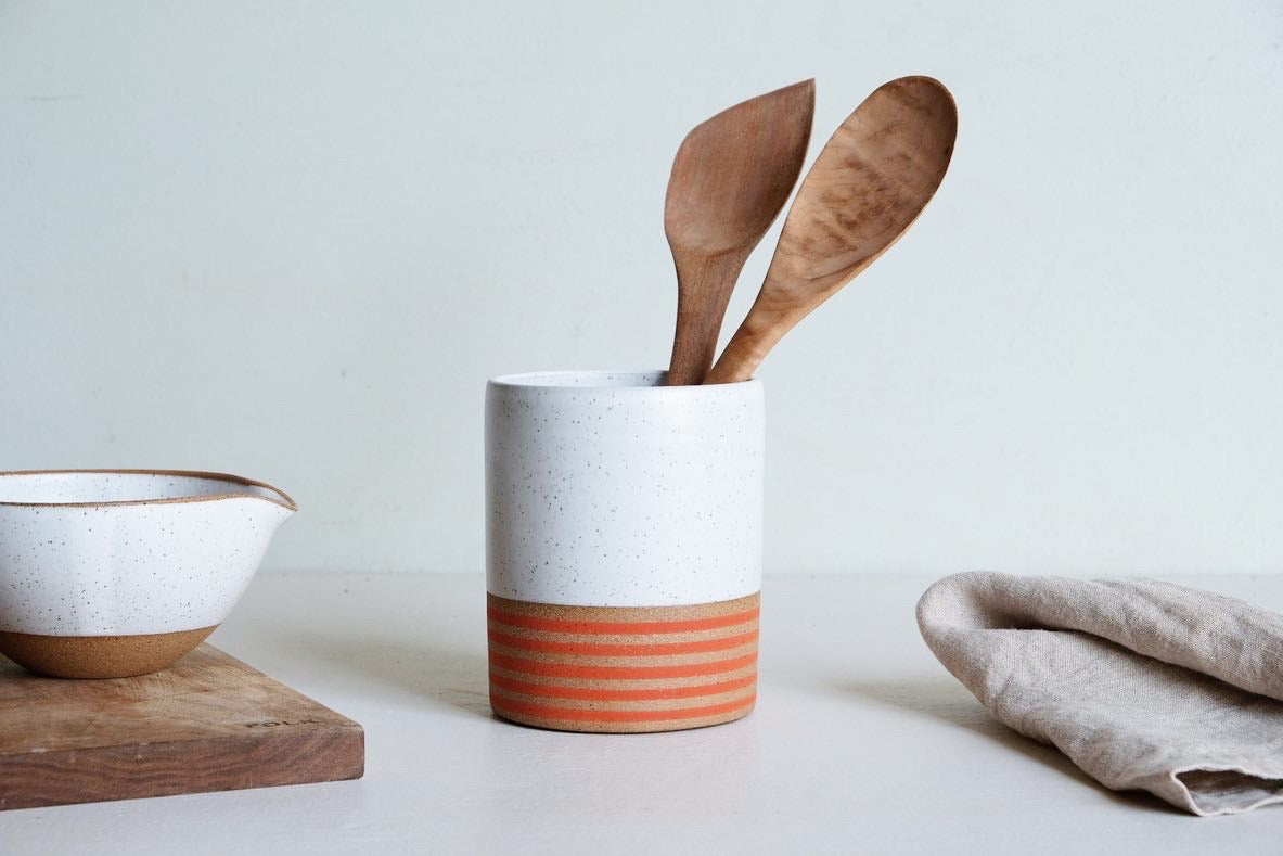 Selling Stoneware utensil crock